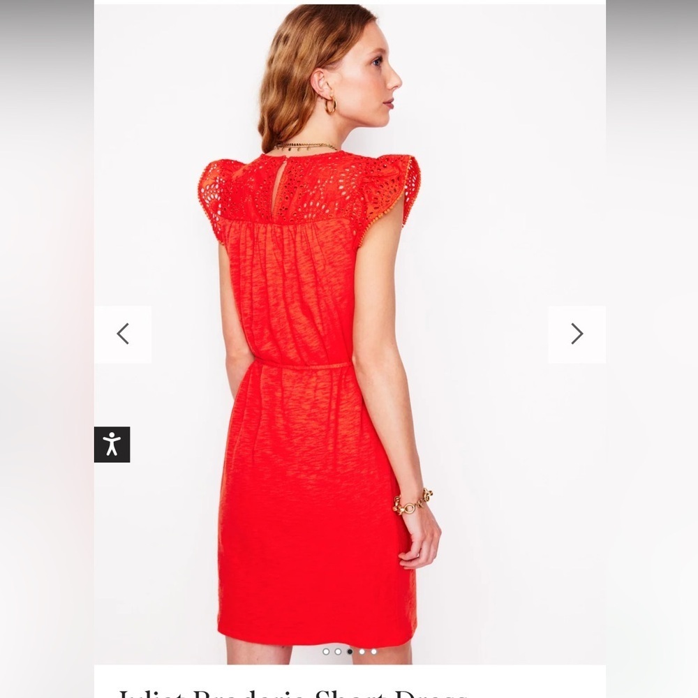 BODEN Juliet Broderie Dress Women’s US 12L - Picture 2 of 7